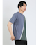 接触冷感 切替クルーネック半袖Tシャツ