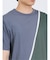 接触冷感 切替クルーネック半袖Tシャツ