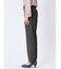 レーヨン混ストレッチ テーパードパンツ チェックグレー(セットアップ可能)