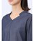 【WEB限定】形態安定 シャンブレープルオーバー長袖ブラウス