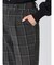 チェック柄 タックテーパードパンツ