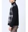 配色チェック柄 ドンキーネックニットアウター
