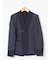 ダブルクロス カラーレスジャケット 紺(セットアップ可能)