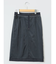 ウール混インディゴ調 タイトスカート(セットアップ可能)