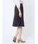 ウール混組織柄 フレアースカート(セットアップ可能)