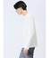 リンクスジャガードチェック フェイククルーネック長袖Tシャツ