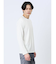 リンクスジャガードチェック フェイククルーネック長袖Tシャツ