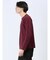 リンクスジャガードチェック フェイククルーネック長袖Tシャツ