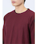 リンクスジャガードチェック フェイククルーネック長袖Tシャツ