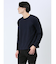 リンクスジャガードチェック フェイククルーネック長袖Tシャツ