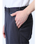 デニム調 スリムフィット ノータックパンツ ダルブルー(セットアップ可能)