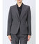 ウール調トラベスト 1ボタンジャケット 千鳥グレー(セットアップ可能)