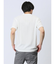 タックストライプ フェイクVネック半袖Tシャツ