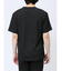 タックストライプ フェイクVネック半袖Tシャツ