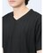 タックストライプ フェイクVネック半袖Tシャツ