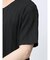 タックストライプ フェイクVネック半袖Tシャツ