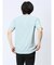 タックストライプ フェイクVネック半袖Tシャツ