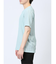 タックストライプ フェイクVネック半袖Tシャツ