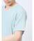 タックストライプ フェイクVネック半袖Tシャツ