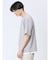 梨地 レイヤード風 クルーネック半袖Tシャツ