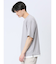 梨地 レイヤード風 クルーネック半袖Tシャツ