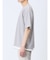 梨地 レイヤード風 クルーネック半袖Tシャツ