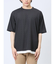 梨地 レイヤード風 クルーネック半袖Tシャツ