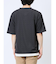 梨地 レイヤード風 クルーネック半袖Tシャツ