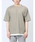 梨地 レイヤード風 クルーネック半袖Tシャツ