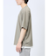 梨地 レイヤード風 クルーネック半袖Tシャツ