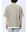 梨地 レイヤード風 クルーネック半袖Tシャツ