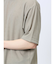 梨地 レイヤード風 クルーネック半袖Tシャツ