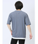 梨地 レイヤード風 クルーネック半袖Tシャツ