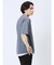 梨地 レイヤード風 クルーネック半袖Tシャツ