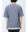 梨地 レイヤード風 クルーネック半袖Tシャツ