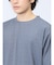 梨地 レイヤード風 クルーネック半袖Tシャツ
