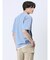 リップル レイヤード風 クルーネック半袖Tシャツ