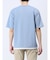 リップル レイヤード風 クルーネック半袖Tシャツ