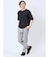 リップル レイヤード風 クルーネック半袖Tシャツ