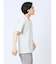 メッシュ 転写プリントフェイクVネック半袖Tシャツ