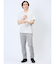 メッシュ 転写プリントフェイクVネック半袖Tシャツ