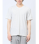 メッシュ 転写プリントフェイクVネック半袖Tシャツ