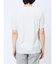 メッシュ 転写プリントフェイクVネック半袖Tシャツ