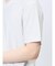 メッシュ 転写プリントフェイクVネック半袖Tシャツ