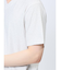 メッシュ 転写プリントフェイクVネック半袖Tシャツ