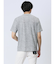 メッシュ 転写プリントフェイクVネック半袖Tシャツ