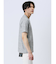 メッシュ 転写プリントフェイクVネック半袖Tシャツ