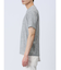メッシュ 転写プリントフェイクVネック半袖Tシャツ
