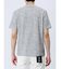 メッシュ 転写プリントフェイクVネック半袖Tシャツ