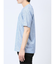 メッシュ 転写プリントフェイクVネック半袖Tシャツ
